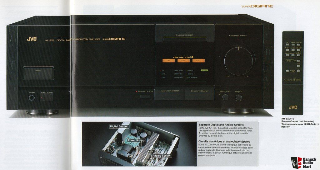 JVC AX-Z911 SuperDigifine top-of-the-line digital amplifier in