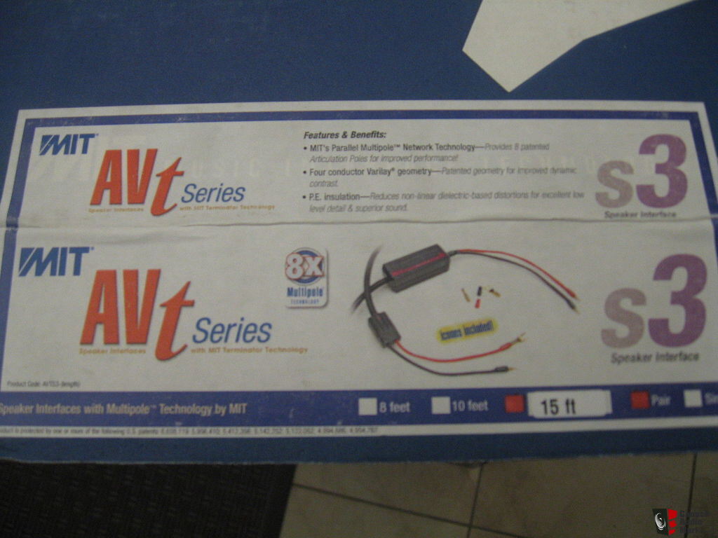 MIT AVT S3 speaker wire 15 foot pair NEW LOWER PRICE For Sale - UK ...