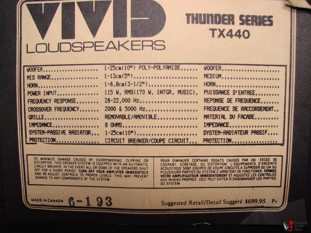 vivid thunder speakers