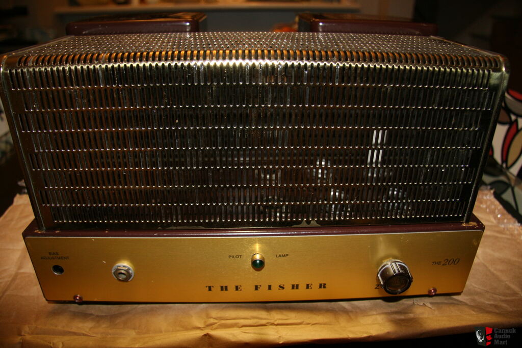 A Super RARE pair of vintage THE FISHER 200-A mono tube power