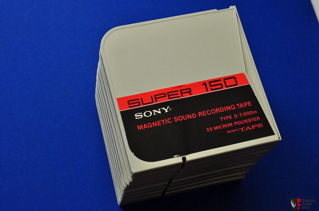 https://img.canuckaudiomart.com/uploads/large/858589-24165718-sony-super-150-magnetic-sound-recording-tape-original-japanese-550-m-mint-rare.jpg