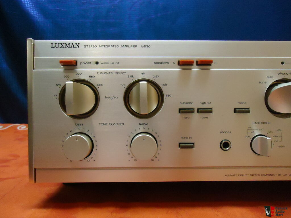 Restored High End Luxman L Integrated Amplifier In Rosewood Cabinet Photo Us