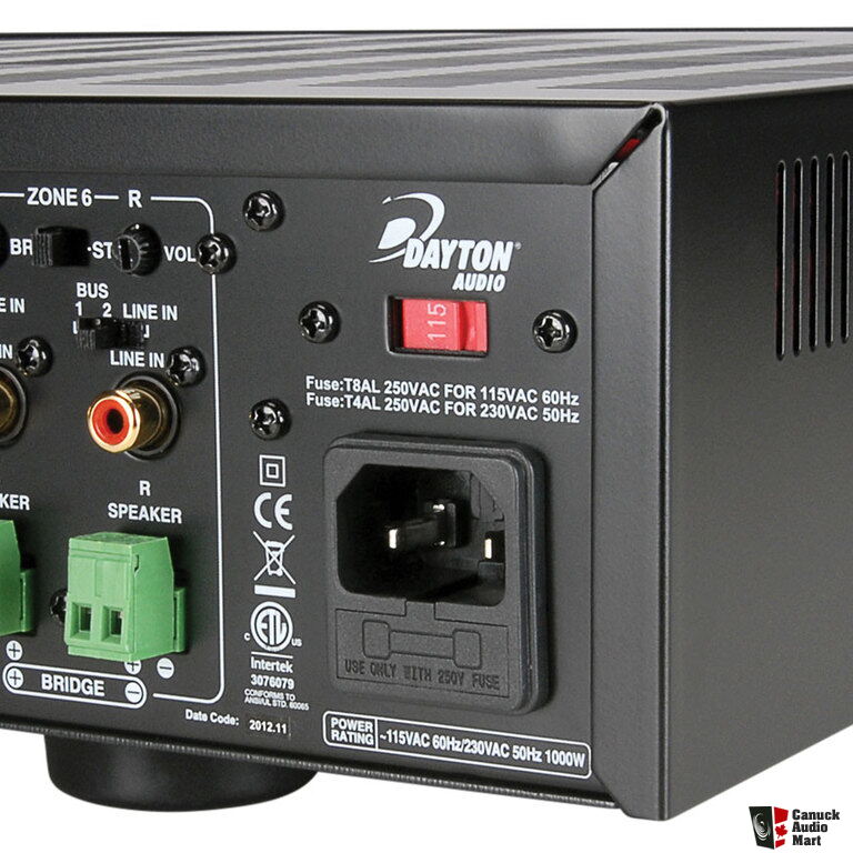 Dayton Audio MA1240a Multi-Zone 12 Channel Amplifier 40WPC