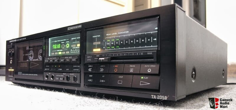 ONKYO オンキョー　カセットデッキ　チューナ　アンプ　TA-891 390 Onkyo TA-2058 3-heads Stereo Cassette Tape Deck.DOLBY B, C, HX Pro