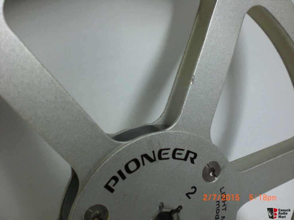 Pioneer Model PR-85 Aluminum Take Up Reel 7 Inch Gently Used From