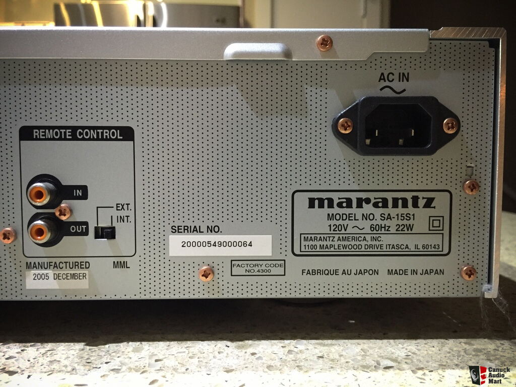 Marantz SA-15S1 SACD Player. Almost Mint Photo #905950 - UK Audio Mart