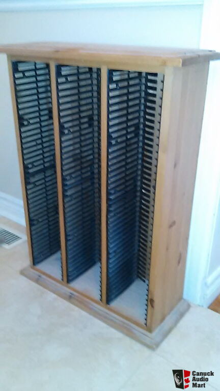 Pine CD case - holds 120 CDs For Sale - Canuck Audio Mart