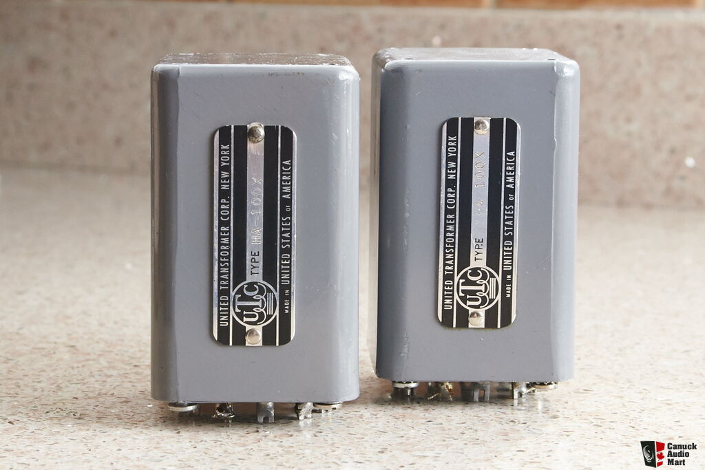 Exceptional Pair of Vintage Western Electric UTC HA-100X