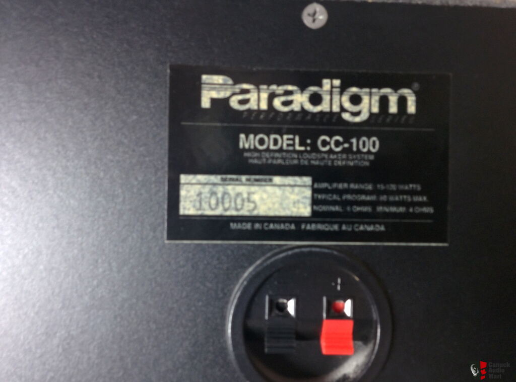 paradigm cc100